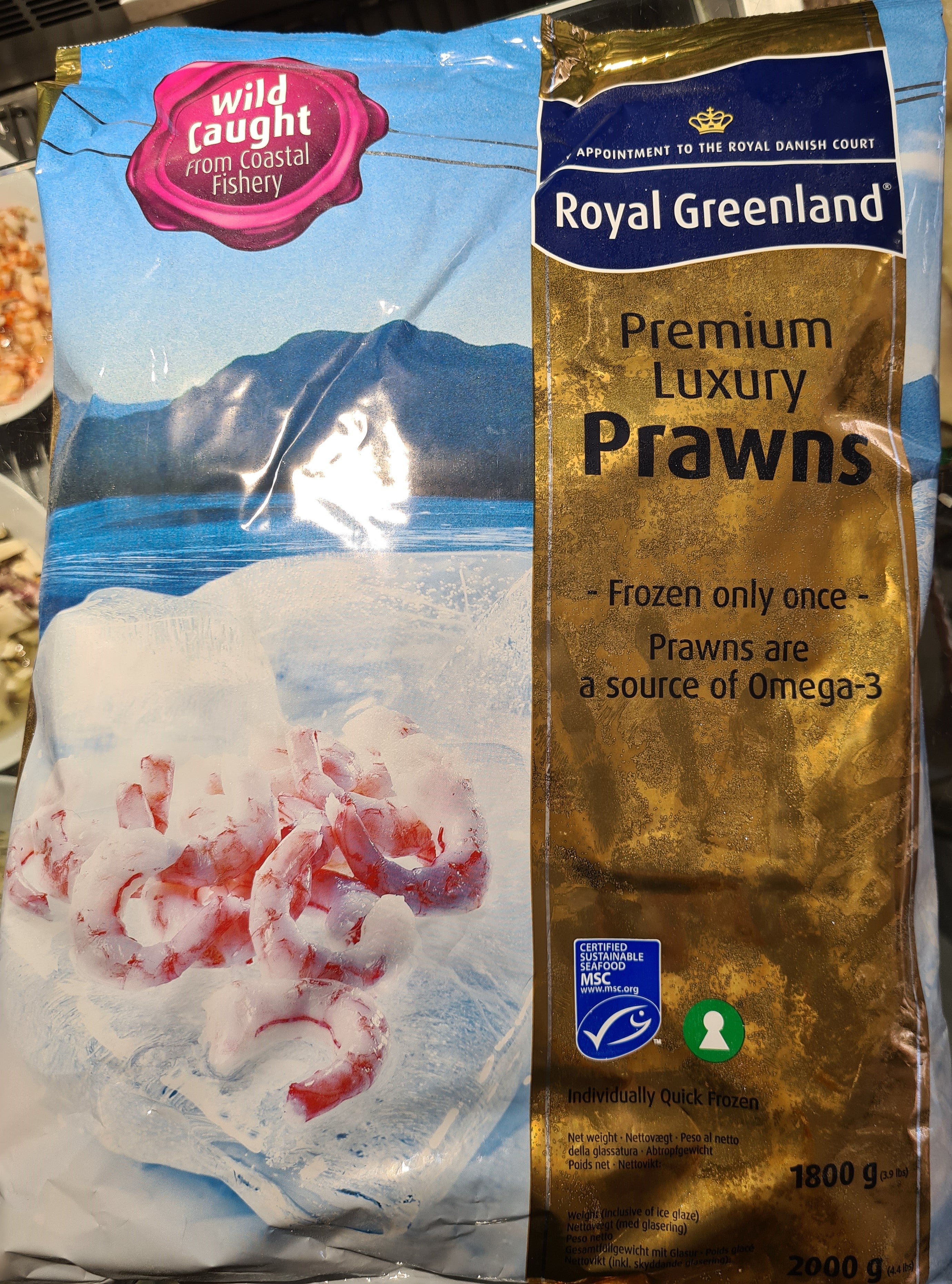 Premium Cooked Peeled Atlantic Prawns